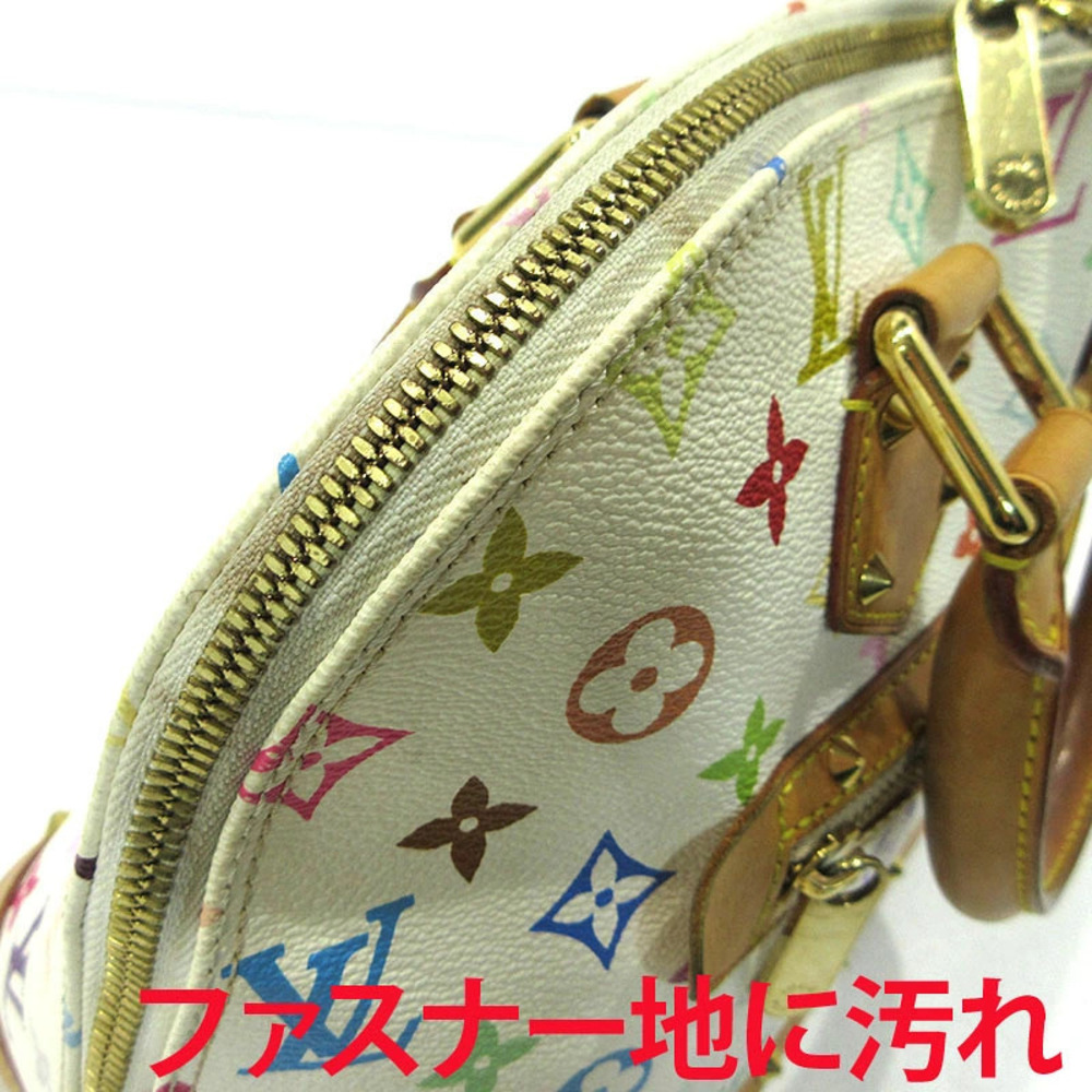 Louis Vuitton Alma Monogram Handbag Multicolor White - Picture 9 of 15